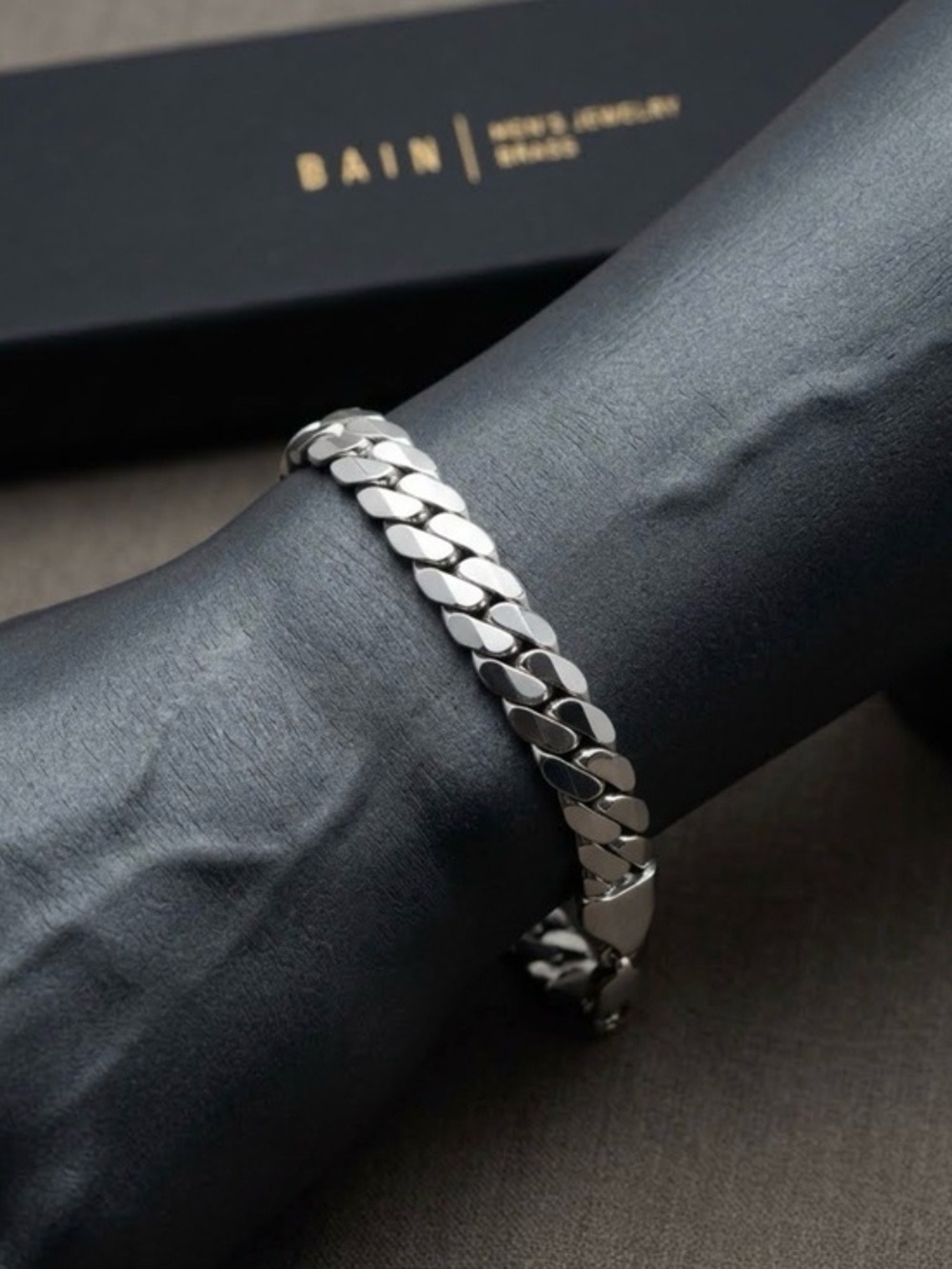 Bain Miller Men's Bracelet 9” Cuban link bracelet for men’s